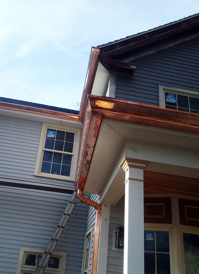 custom copper gutters and downspouts - worcester boston ma, ct,ri,nh, vt