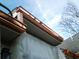 copper gutters and downspouts - MA, RI, CT, VT, NH